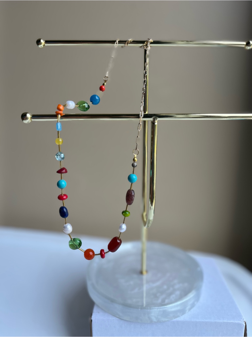 Handmade Multicolor Beaded Womenâs Necklace